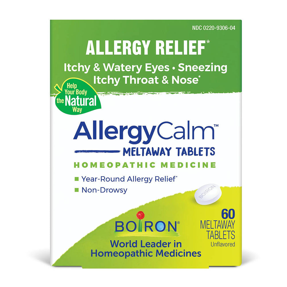 Boiron AllergyCalm Tablets, Homeopathic Medicine Relief for Allergy-Itchy Eyes, Nose and Throat, 60 Ea